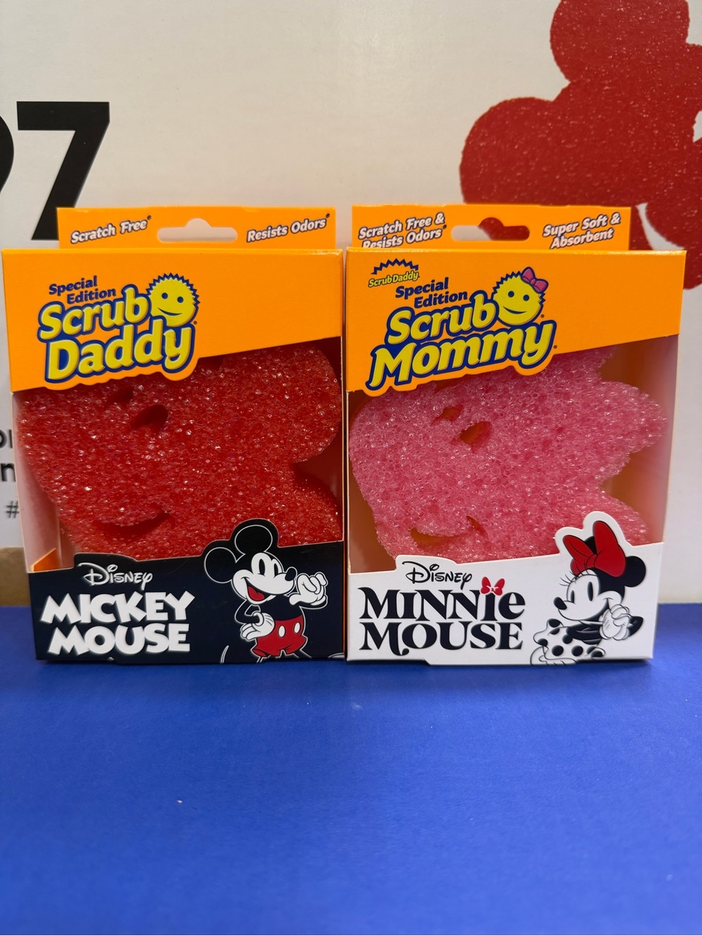 Scrub Daddy Disney Mickey Mouse and Scrub Mommy Disney Minnie Mouse